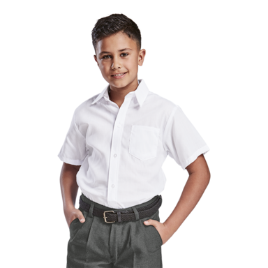 Unisex Short Sleeve School Shirt