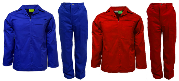 Superior 100% Cotton Conti- suit Overall (End of range) 100% Cotton Larger cut Royal Blue Red