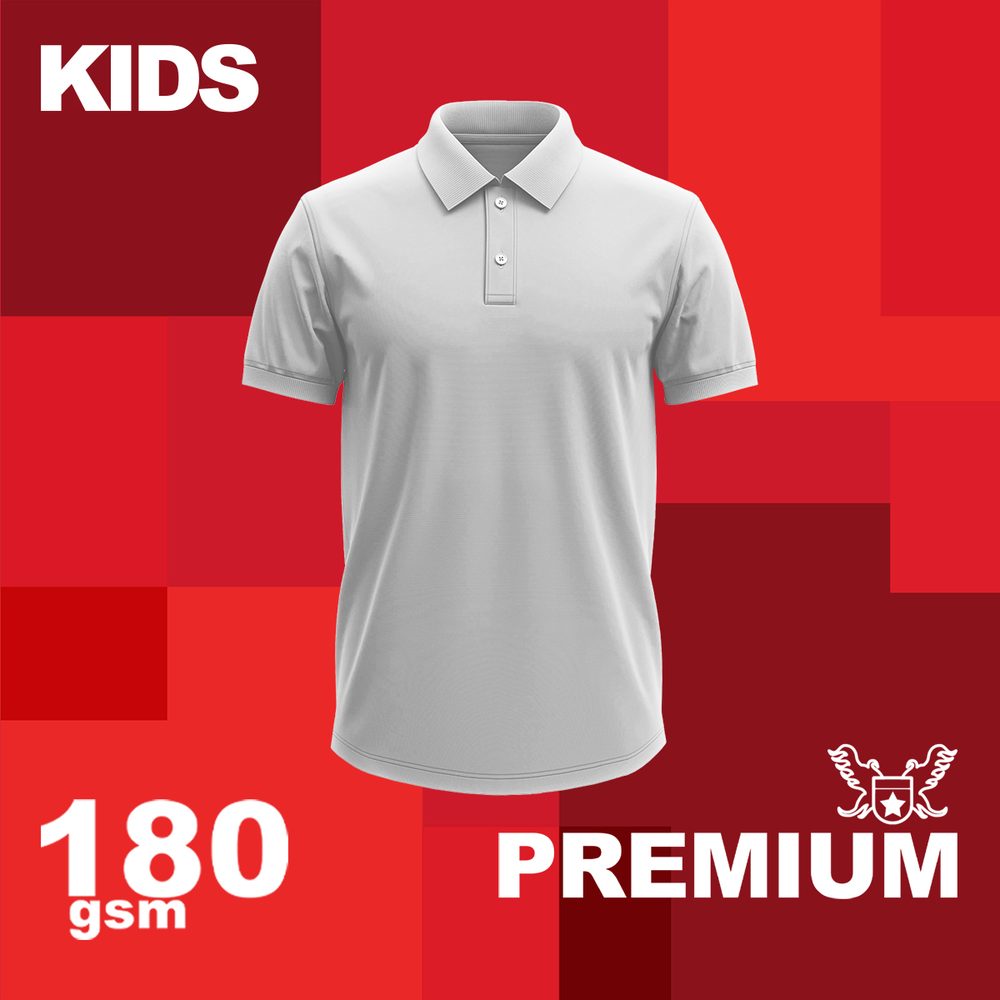 180g Kids Golf Shirt