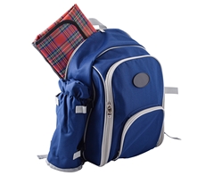 4-Person Picnic Backpack and Blanket Set