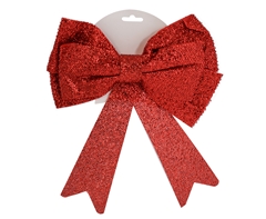 Red Christmas Glitter Bow