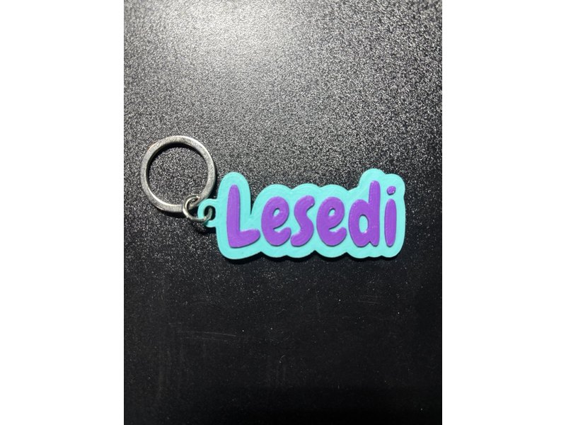 Personalised school bag name tag