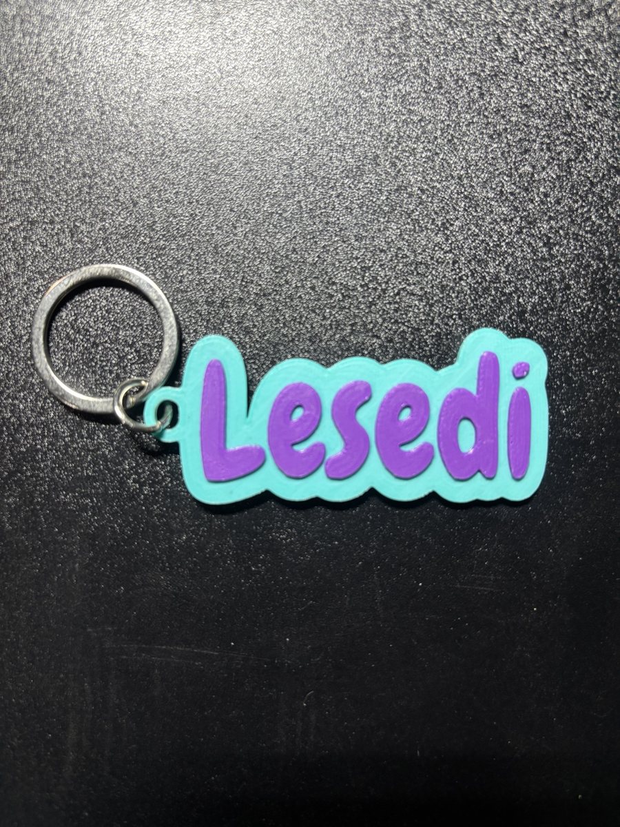 Personalised school bag name tag