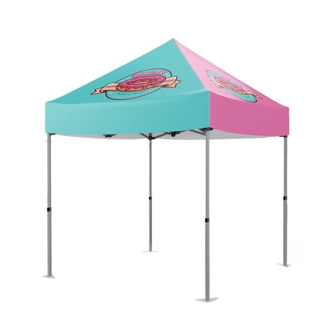 Gazebo 2 x 2m, Dye Sub, Econo Aluminium, Complete