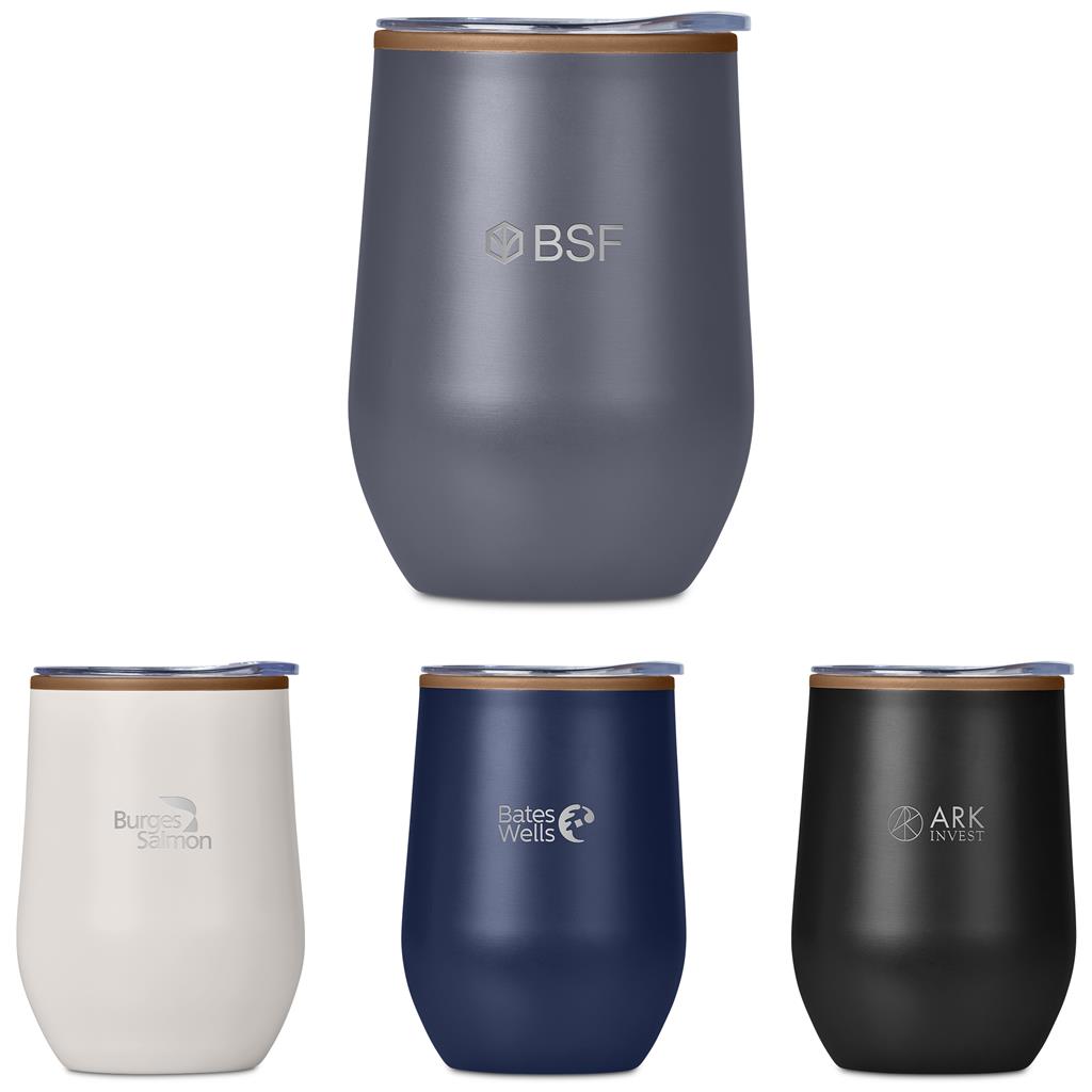 Serendipio Ovolo Stainless Steel & Plastic Double-Wall Tumbler – 350ml