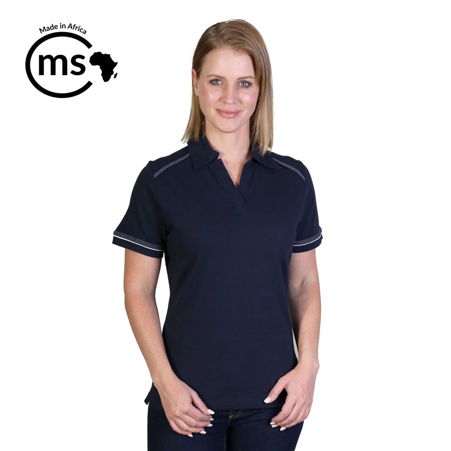 Ladies Flat Piping Polo - While Stocks Last