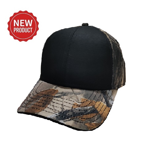 TWO TONE  CAMO CAP -BLACK/GREY (SC09BLACK/GREY )