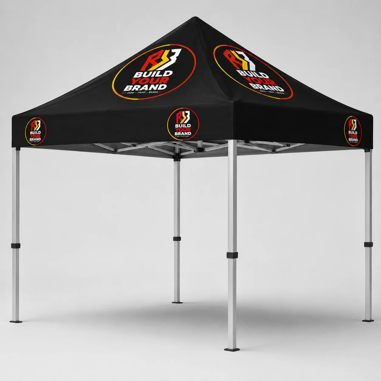 Build Your Brand 2m x 2m Deluxe Aluminium Hexagon Leg Gazebo - Complete