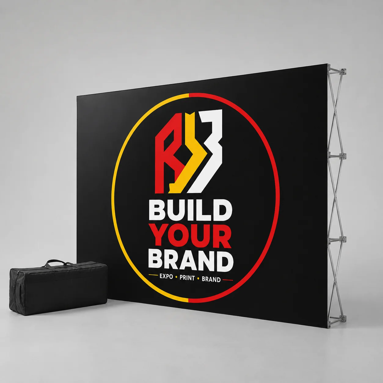 Build Your Brand 780mm x 2.25m Straight Wall Banner - Complete