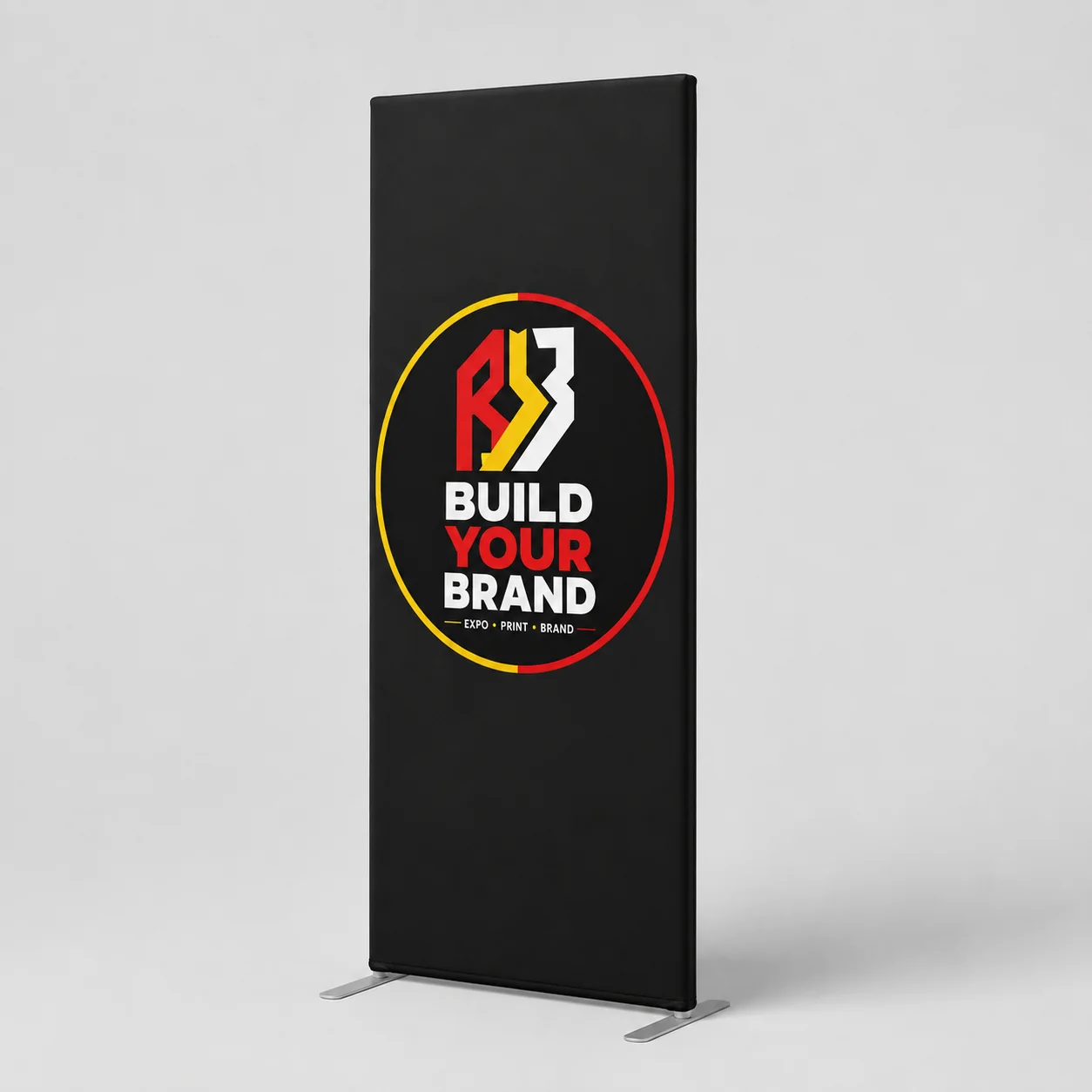 Build Your Brand Deluxe 800mm x 2m Fabric Banner Slimline Display - Complete