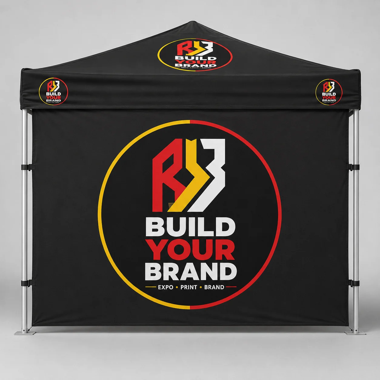 Build Your Brand 1m x 1m Gazebo Full Wall - Single Sided