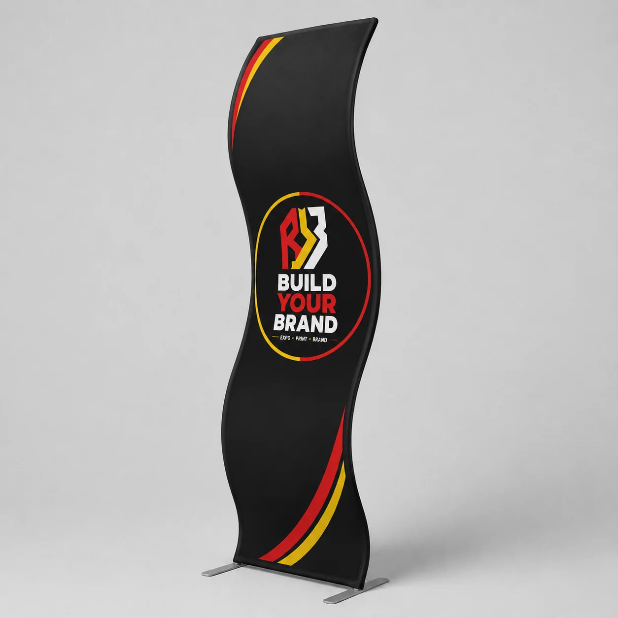 Build Your Brand Snake Fabric Banner Slimline Display - Complete